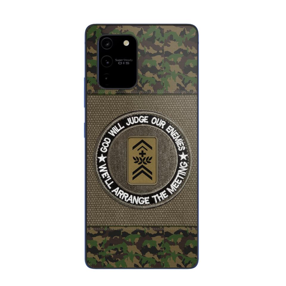DH Personalized Swiss Soldier/Veterans Phone Case Printed HQ2707