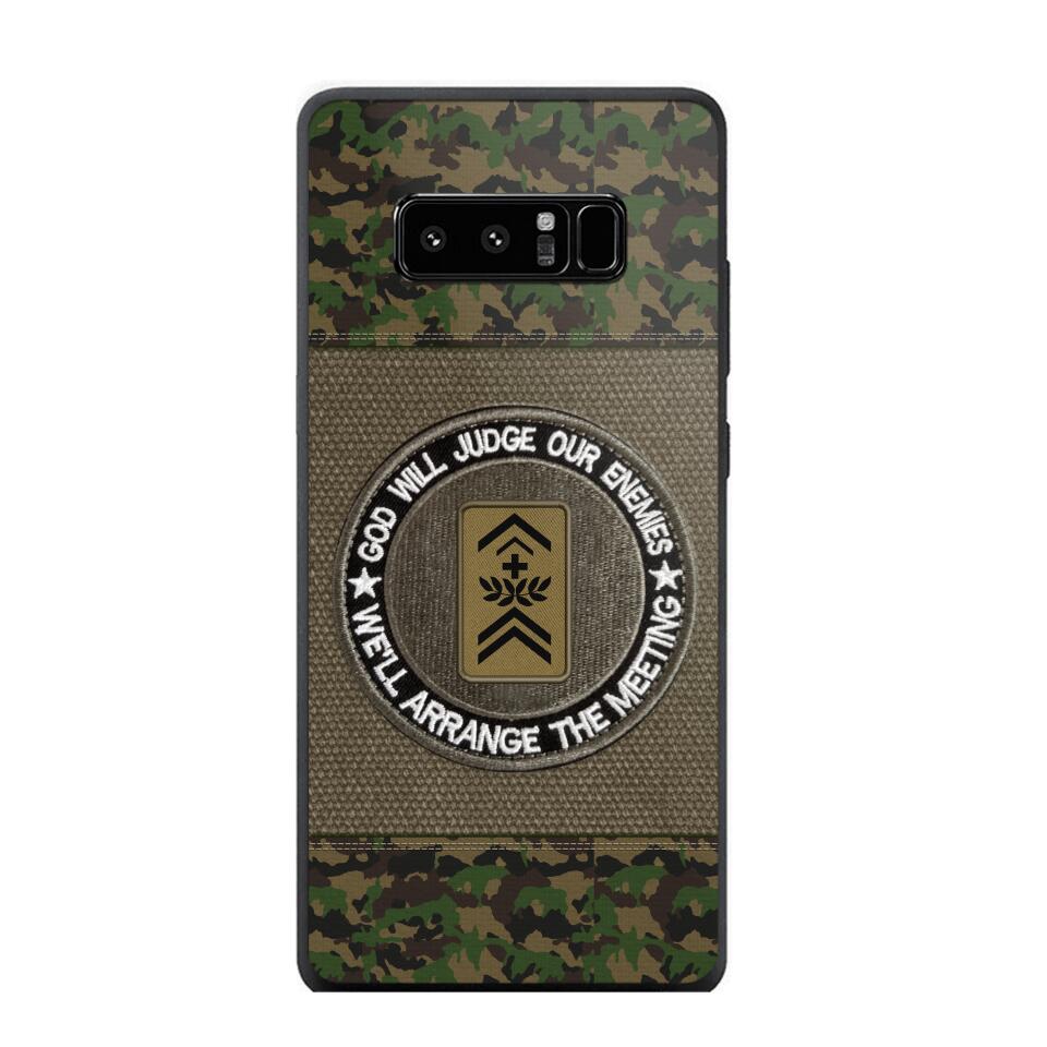 DH Personalized Swiss Soldier/Veterans Phone Case Printed HQ2707