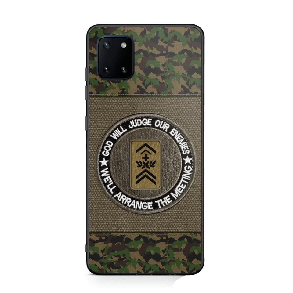 DH Personalized Swiss Soldier/Veterans Phone Case Printed HQ2707