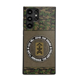 DH Personalized Swiss Soldier/Veterans Phone Case Printed HQ2707