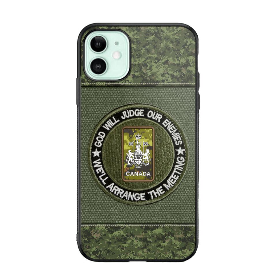 DH Personalized Canadian Soldier/Veterans Phone Case Printed HQ2707