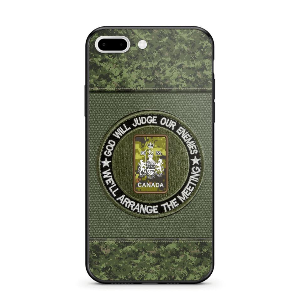DH Personalized Canadian Soldier/Veterans Phone Case Printed HQ2707