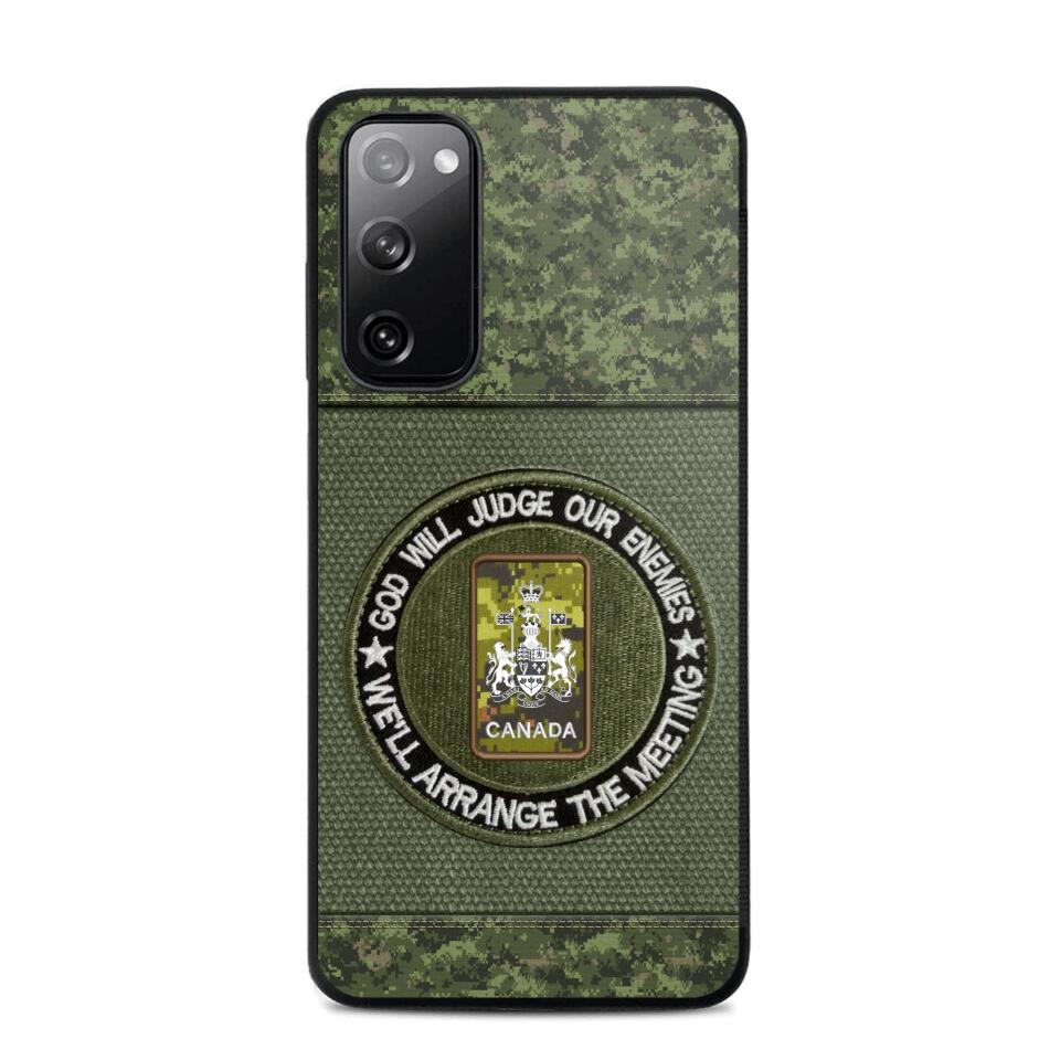 DH Personalized Canadian Soldier/Veterans Phone Case Printed HQ2707