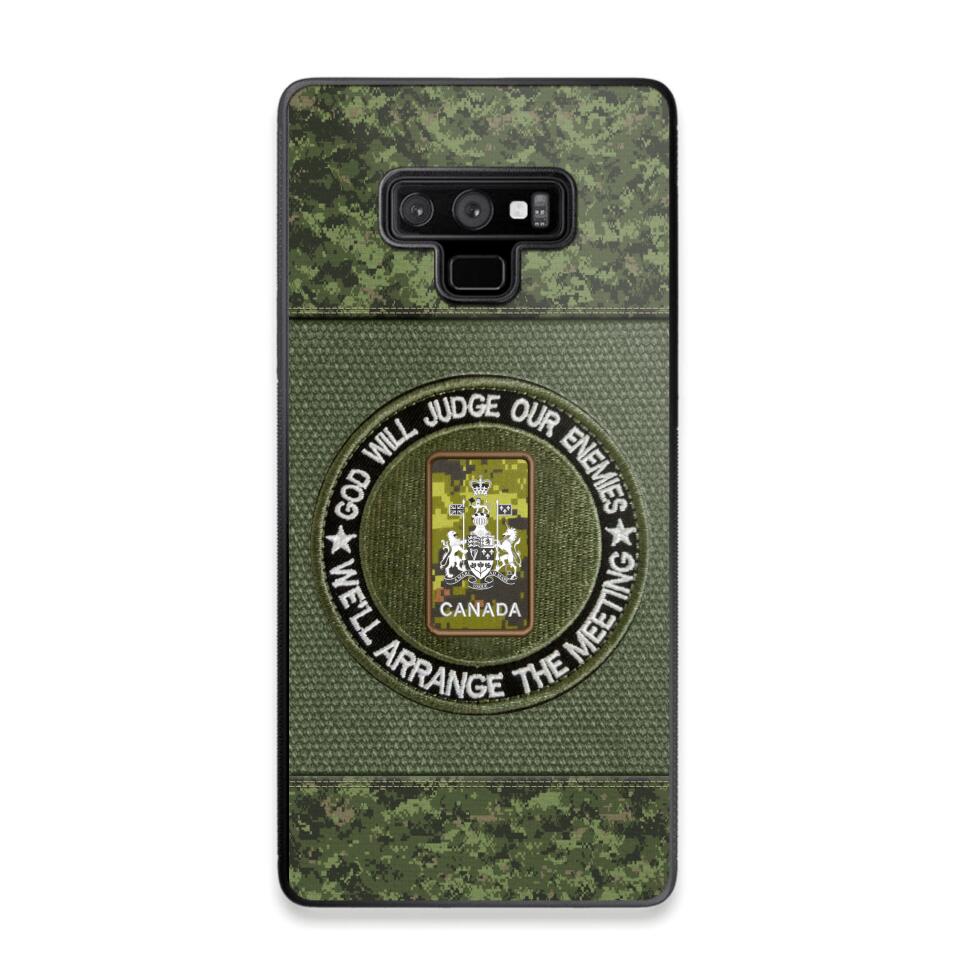 DH Personalized Canadian Soldier/Veterans Phone Case Printed HQ2707