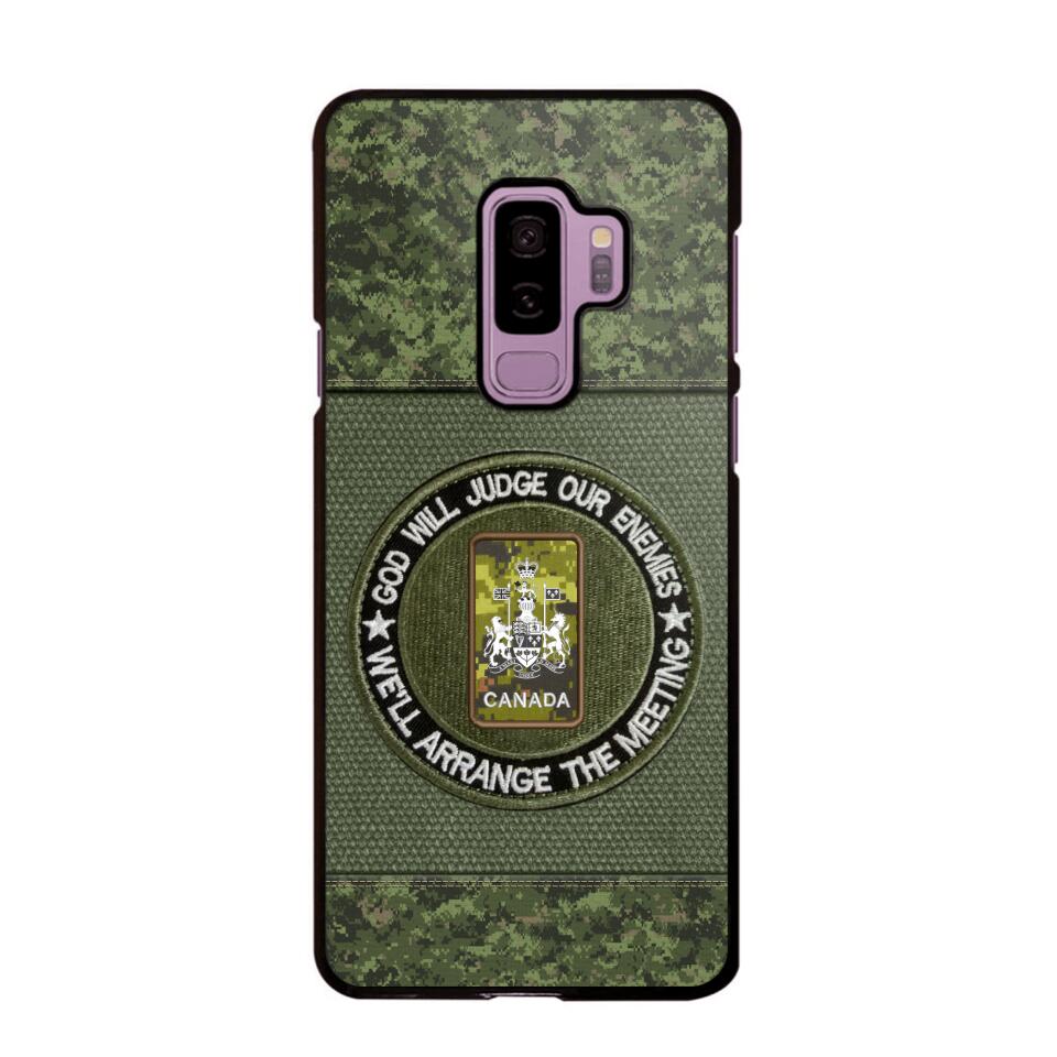 DH Personalized Canadian Soldier/Veterans Phone Case Printed HQ2707