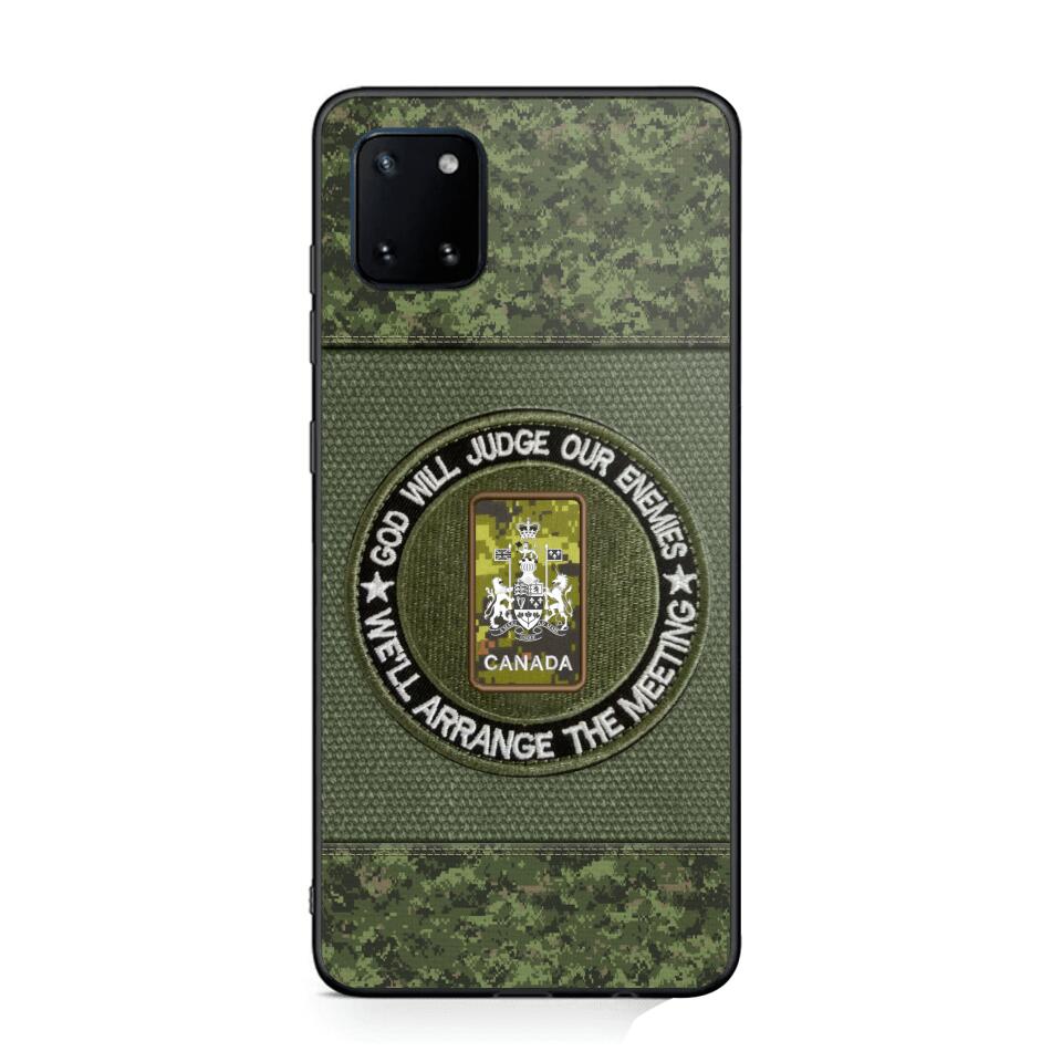 DH Personalized Canadian Soldier/Veterans Phone Case Printed HQ2707