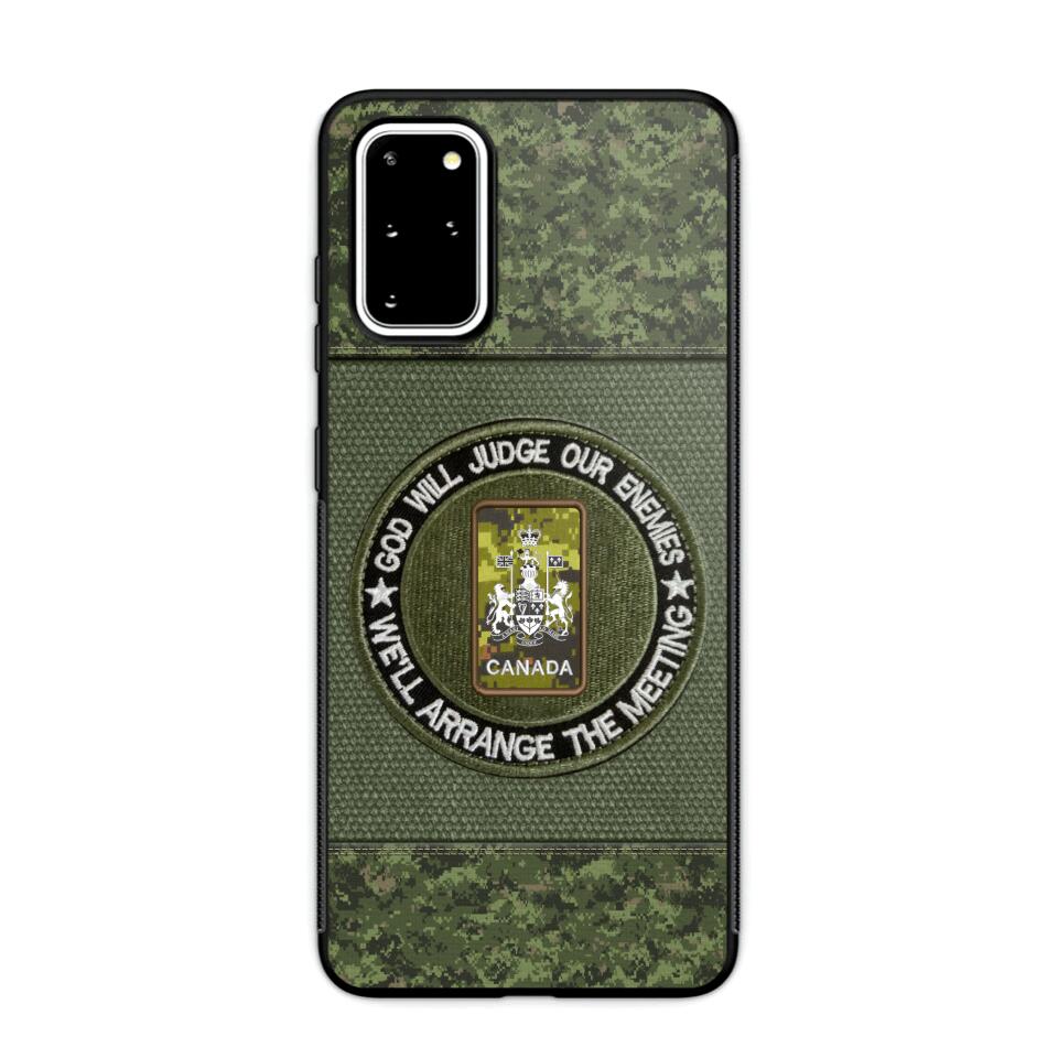 DH Personalized Canadian Soldier/Veterans Phone Case Printed HQ2707