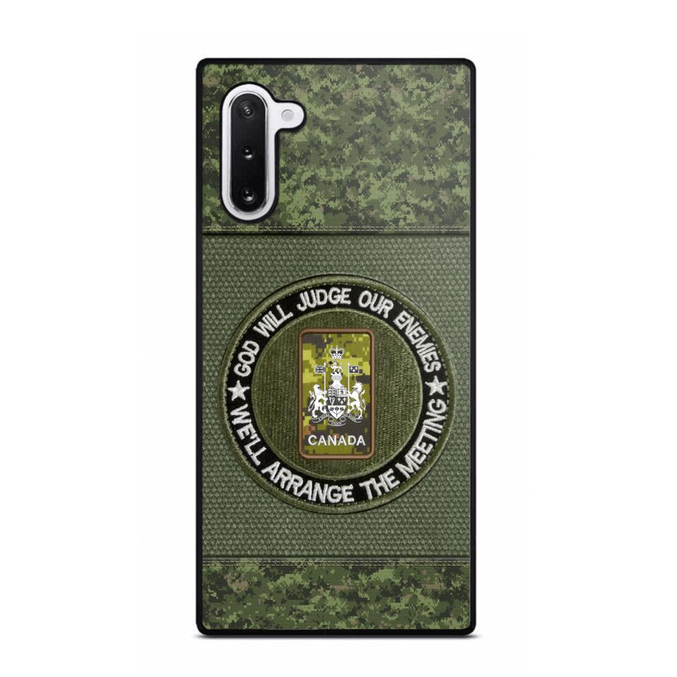 DH Personalized Canadian Soldier/Veterans Phone Case Printed HQ2707