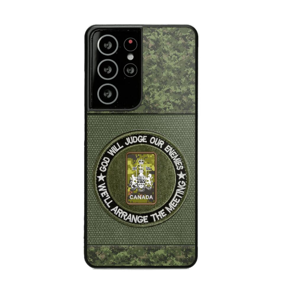 DH Personalized Canadian Soldier/Veterans Phone Case Printed HQ2707