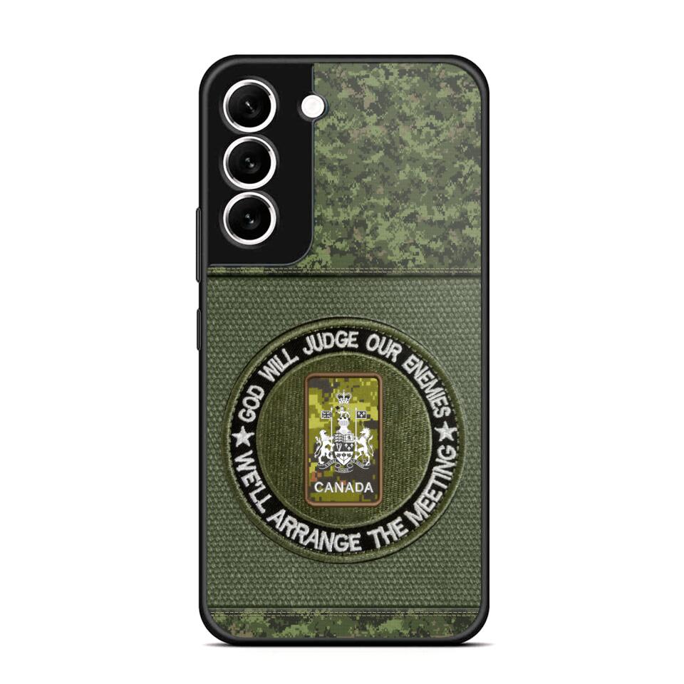 DH Personalized Canadian Soldier/Veterans Phone Case Printed HQ2707