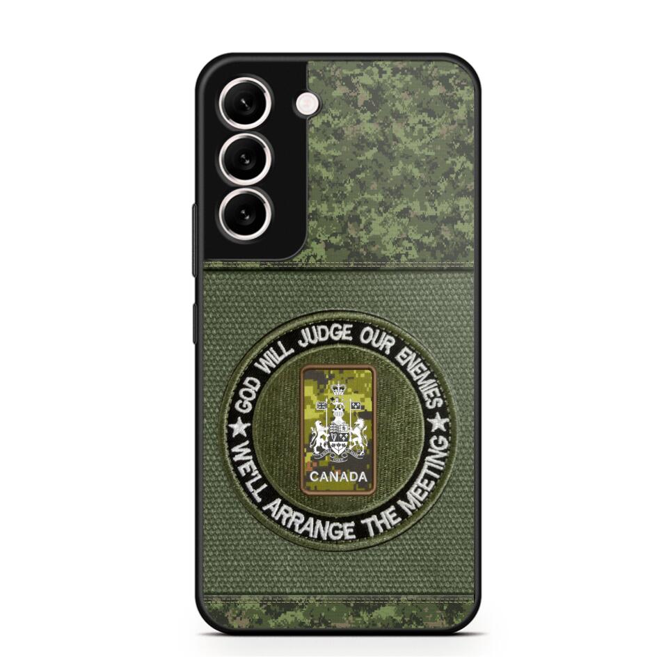 DH Personalized Canadian Soldier/Veterans Phone Case Printed HQ2707