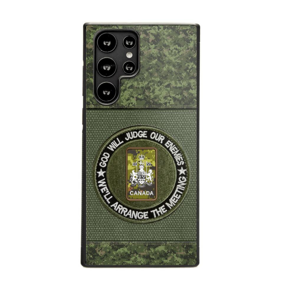 DH Personalized Canadian Soldier/Veterans Phone Case Printed HQ2707