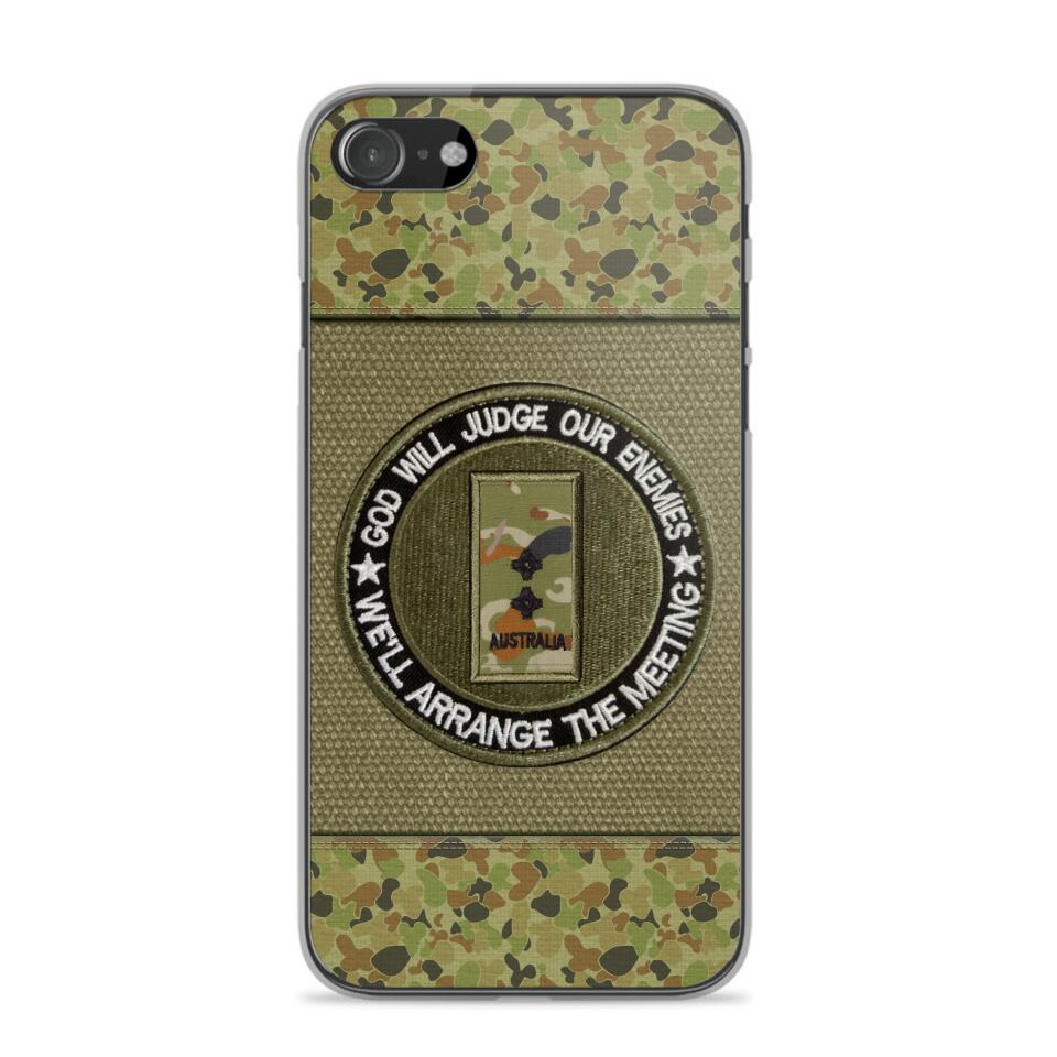 DH Personalized Australian Soldier/Veterans Phone Case Printed HQ2707