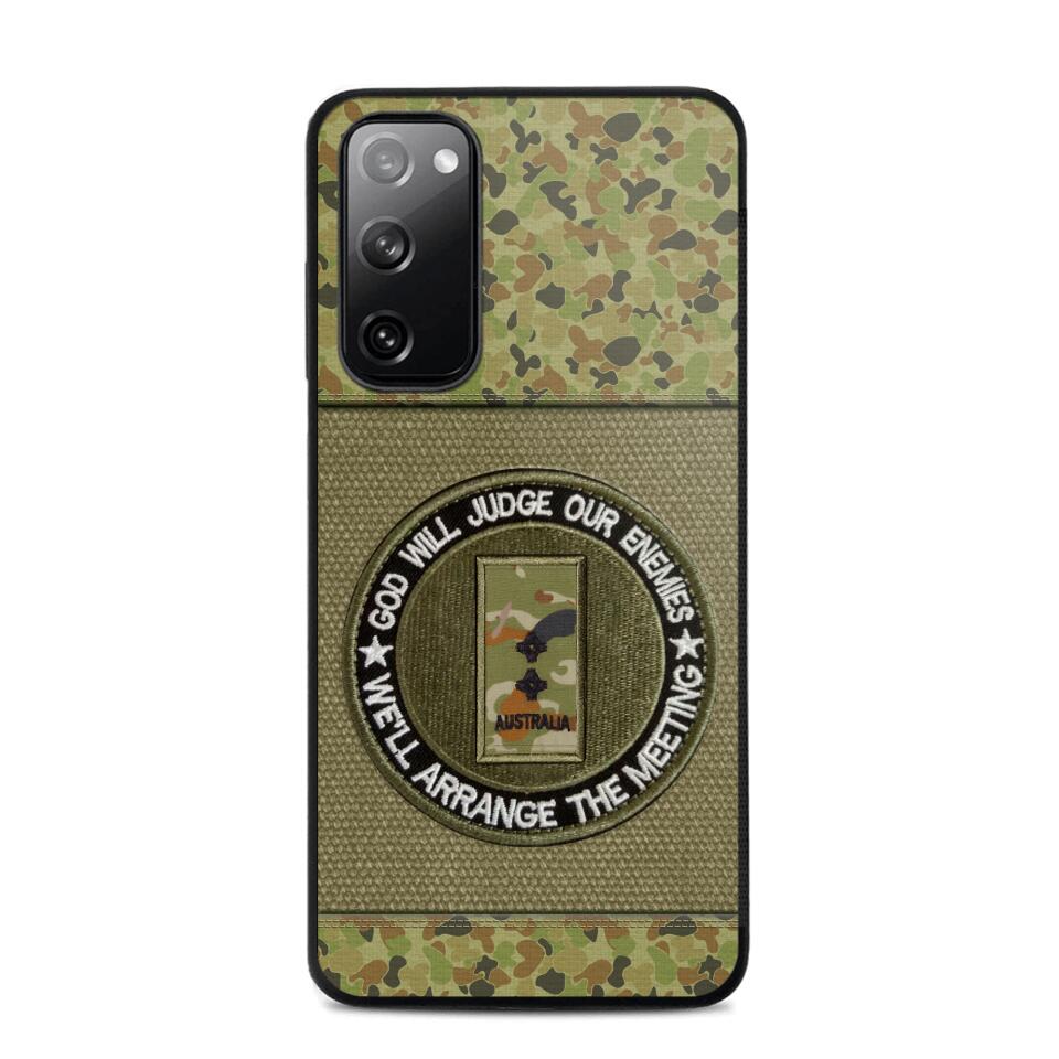 DH Personalized Australian Soldier/Veterans Phone Case Printed HQ2707
