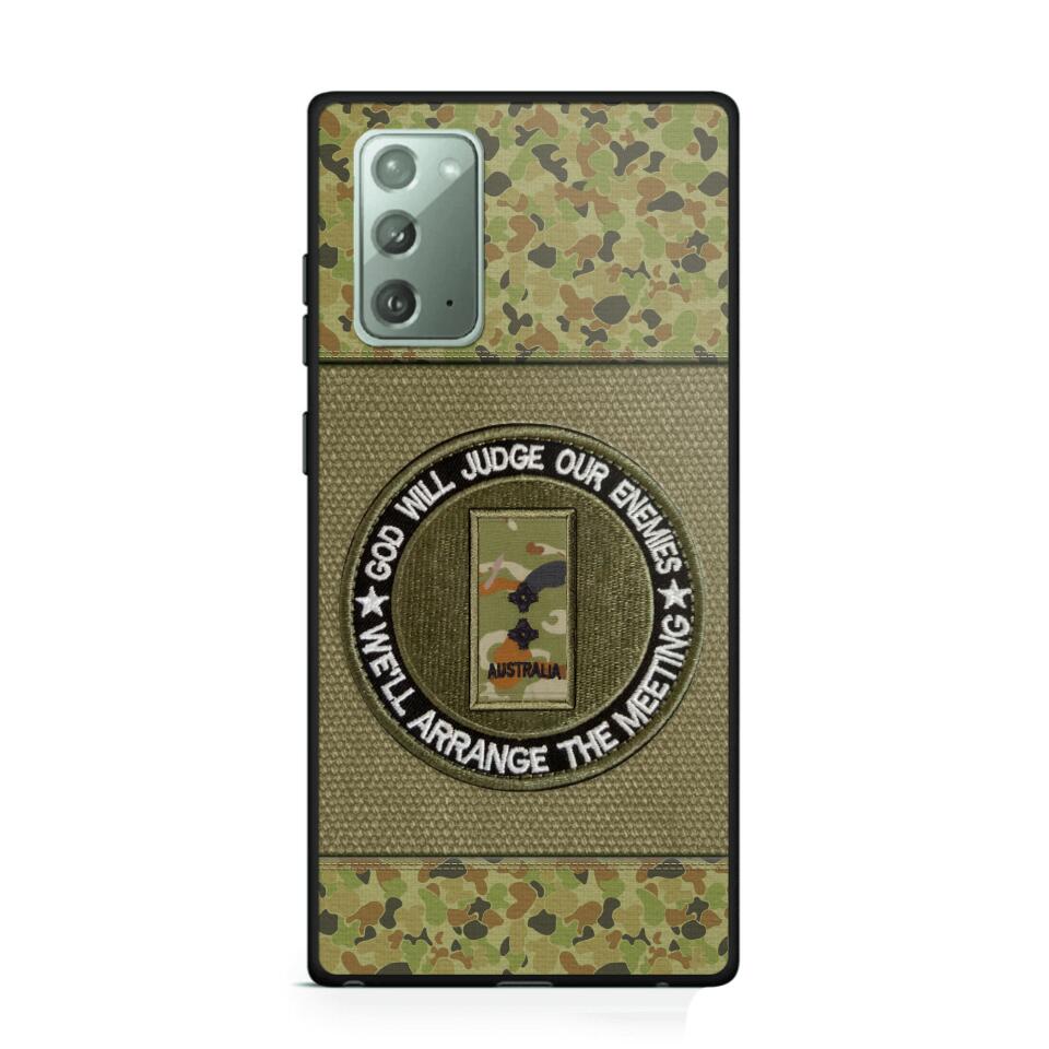 DH Personalized Australian Soldier/Veterans Phone Case Printed HQ2707