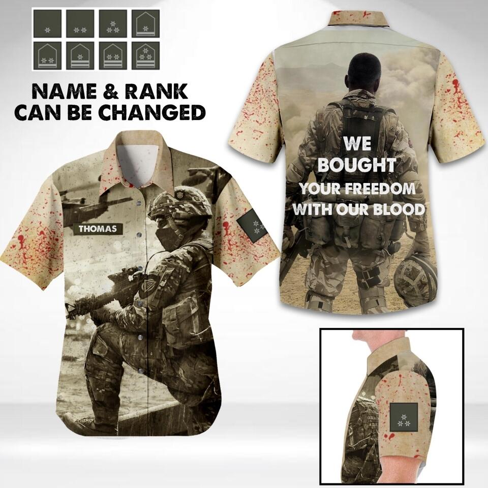 DH Personalized Austrian Soldier/Veterans Hawaii Shirt Printed HC2707