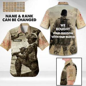 DH Personalized Danish Soldier/Veterans Hawaii Shirt Printed HC2707