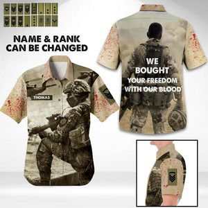 DH Personalized Norwegian Soldier/Veterans Hawaii Shirt Printed HC2707