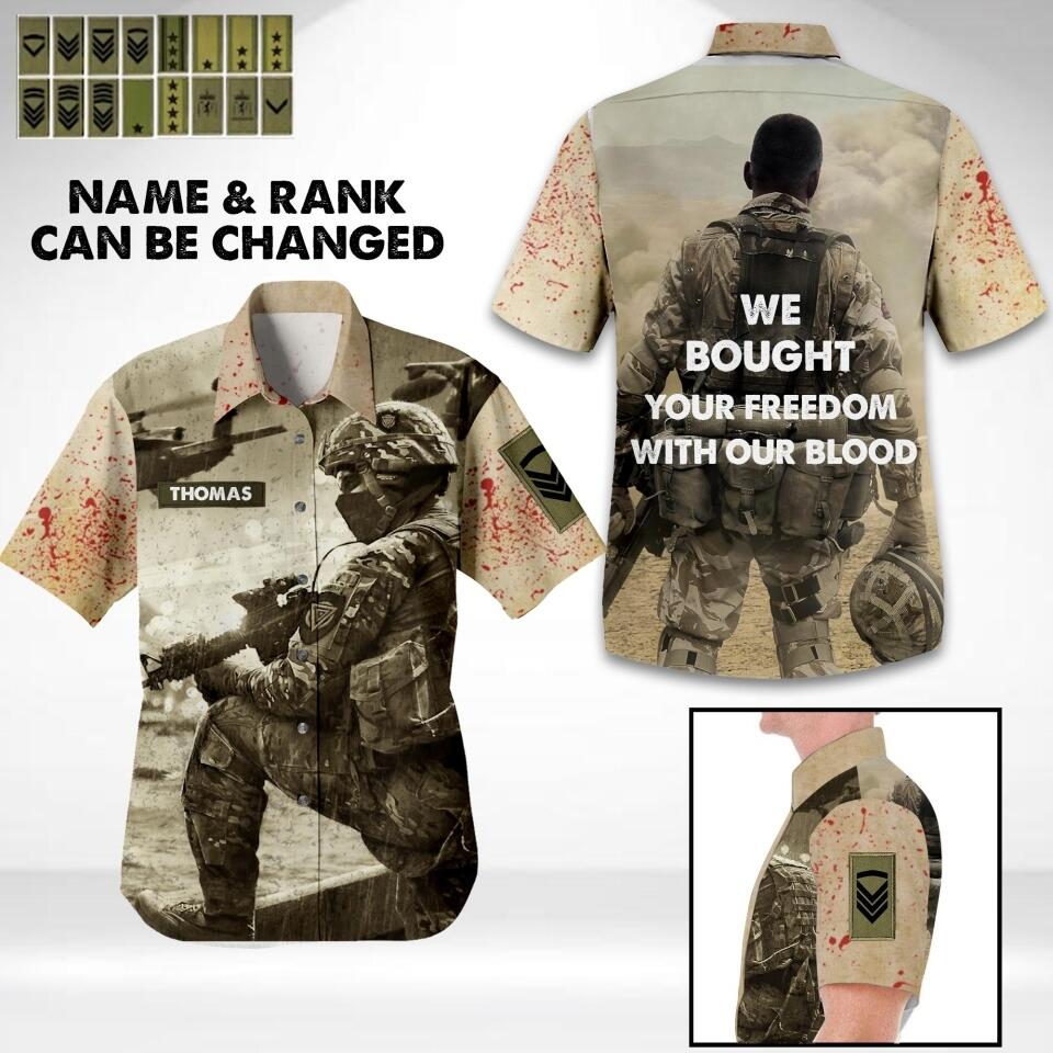 DH Personalized Norwegian Soldier/Veterans Hawaii Shirt Printed HC2707