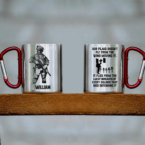 Personalized Canadian Veterans/Soldier Carabiner Mug Printed 22JUY-DT28