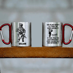 Personalized Swedish Veterans/Soldier Carabiner Mug Printed 22JUY-DT28
