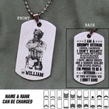 Personalized Netherland Veterans/Soldier Necklaces Printed 22JUY-DT28