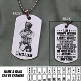 Personalized Swedish Veterans/Soldier Necklaces Printed 22JUY-DT28
