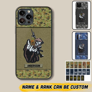 Personalized Australian Soldier/Veterans Phone Case Printed 22JUY-HQ28