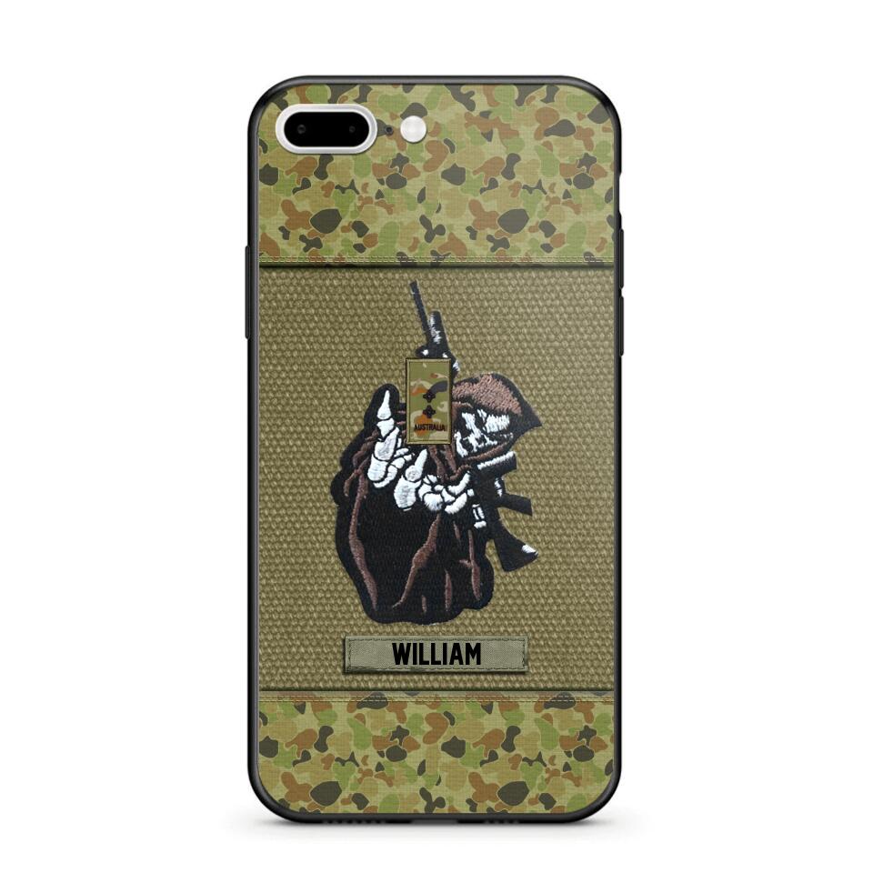 Personalized Australian Soldier/Veterans Phone Case Printed 22JUY-HQ28