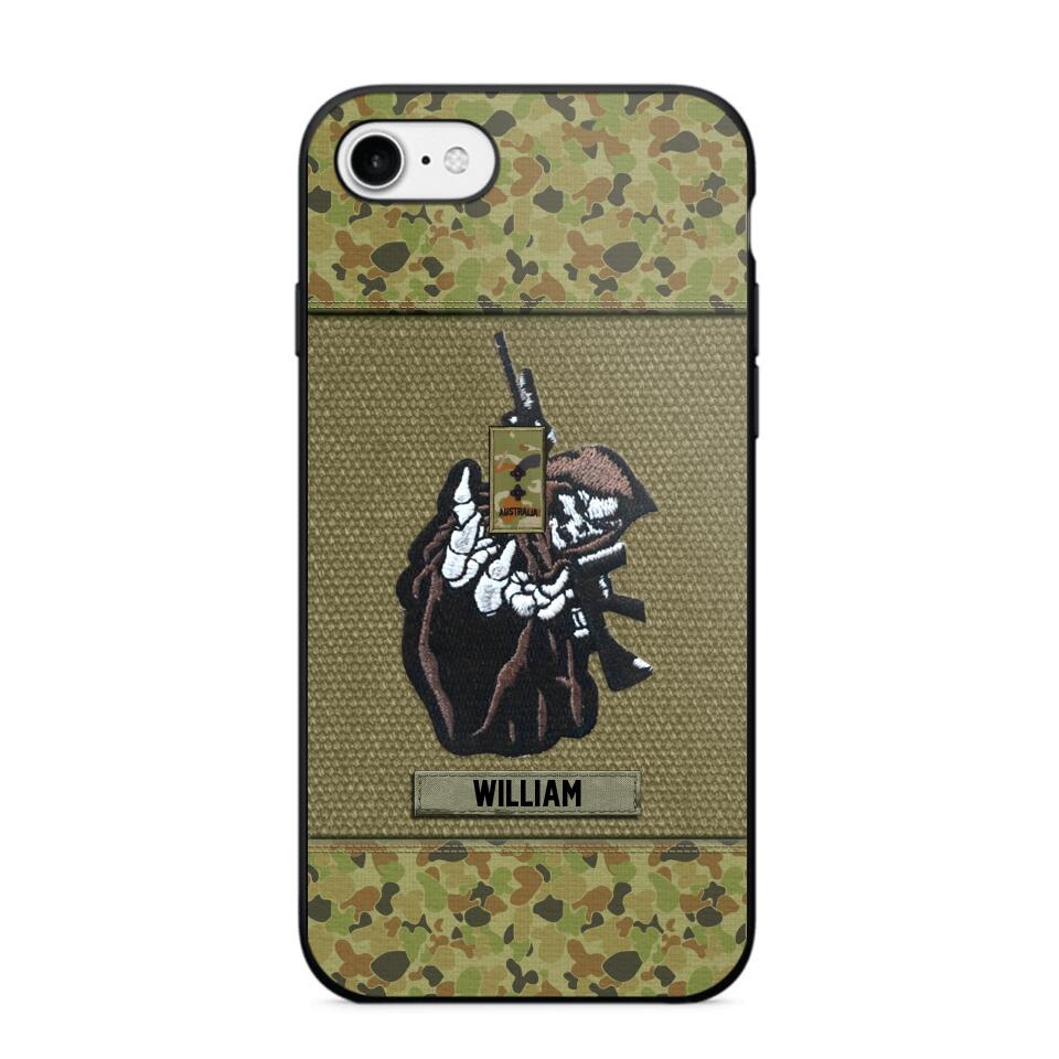 Personalized Australian Soldier/Veterans Phone Case Printed 22JUY-HQ28
