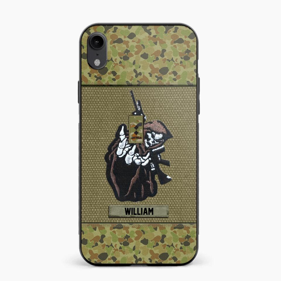 Personalized Australian Soldier/Veterans Phone Case Printed 22JUY-HQ28