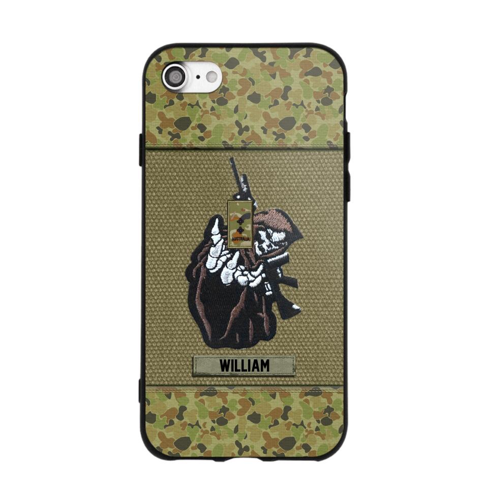 Personalized Australian Soldier/Veterans Phone Case Printed 22JUY-HQ28