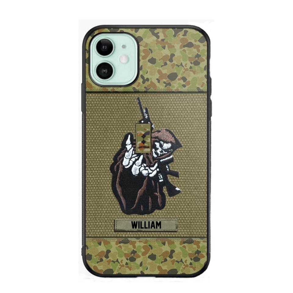 Personalized Australian Soldier/Veterans Phone Case Printed 22JUY-HQ28