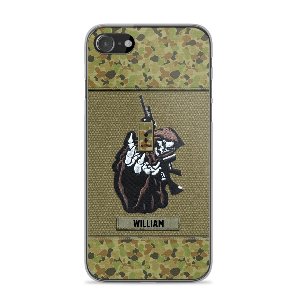 Personalized Australian Soldier/Veterans Phone Case Printed 22JUY-HQ28