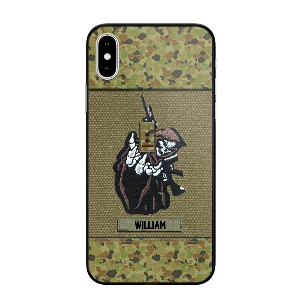 Personalized Australian Soldier/Veterans Phone Case Printed 22JUY-HQ28