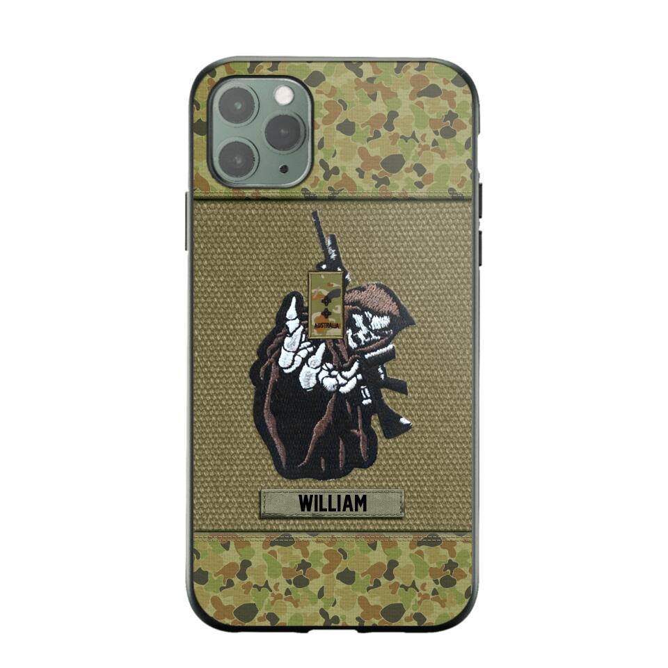 Personalized Australian Soldier/Veterans Phone Case Printed 22JUY-HQ28