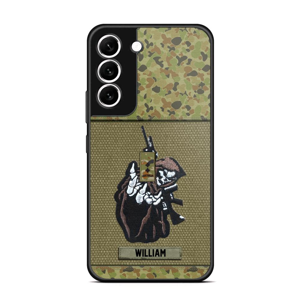 Personalized Australian Soldier/Veterans Phone Case Printed 22JUY-HQ28
