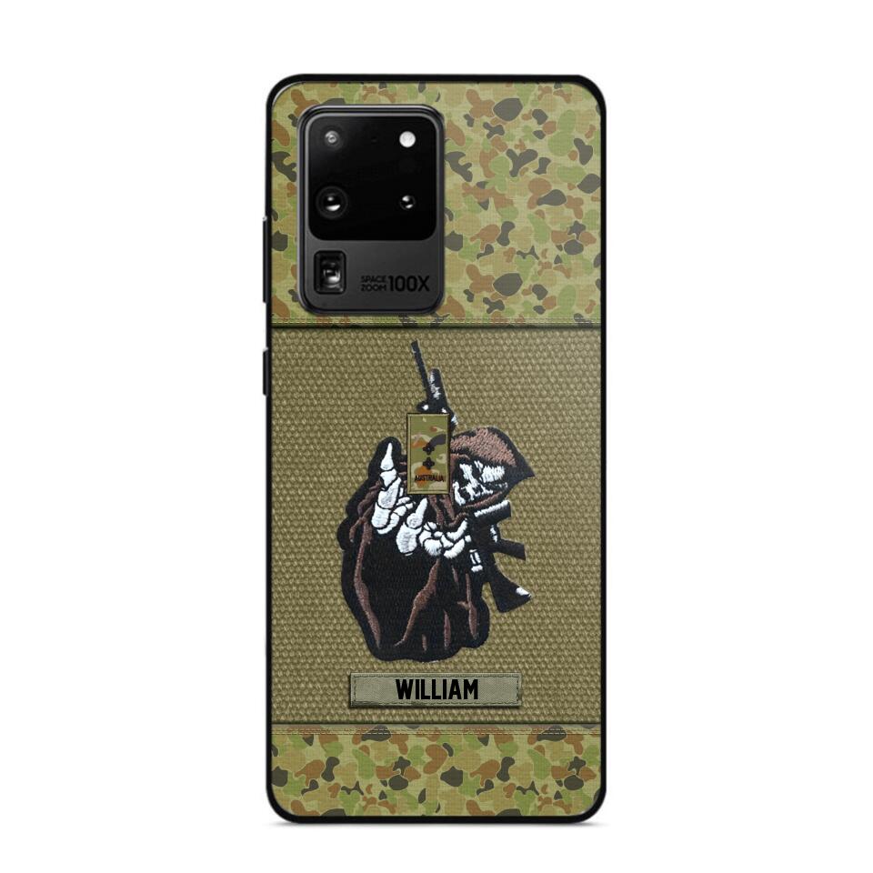 Personalized Australian Soldier/Veterans Phone Case Printed 22JUY-HQ28