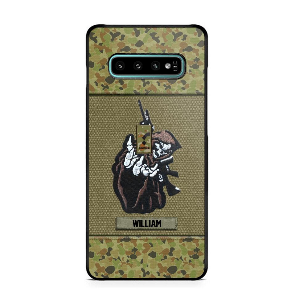 Personalized Australian Soldier/Veterans Phone Case Printed 22JUY-HQ28