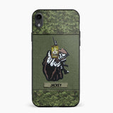 Personalized Canadian Soldier/Veterans Phone Case Printed 22JUY-HQ28