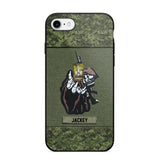 Personalized Canadian Soldier/Veterans Phone Case Printed 22JUY-HQ28