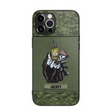 Personalized Canadian Soldier/Veterans Phone Case Printed 22JUY-HQ28