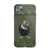 Personalized Canadian Soldier/Veterans Phone Case Printed 22JUY-HQ28