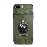 Personalized Canadian Soldier/Veterans Phone Case Printed 22JUY-HQ28