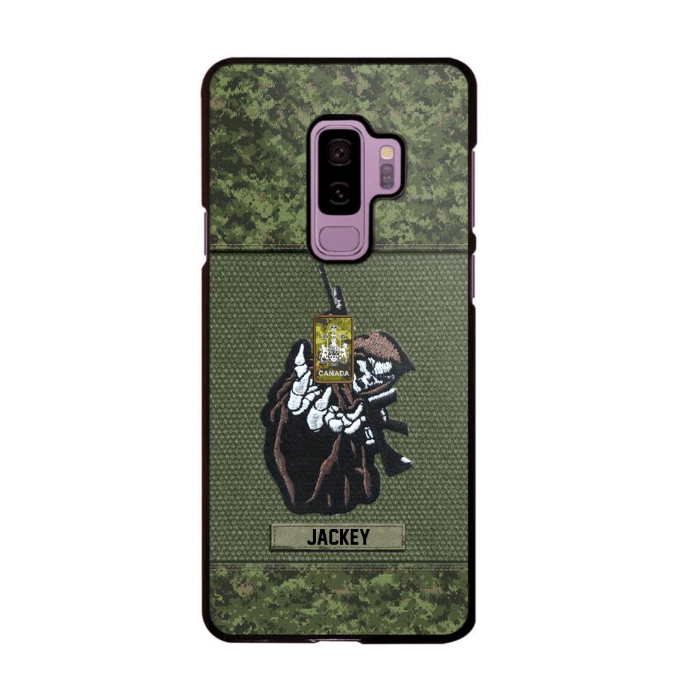 Personalized Canadian Soldier/Veterans Phone Case Printed 22JUY-HQ28