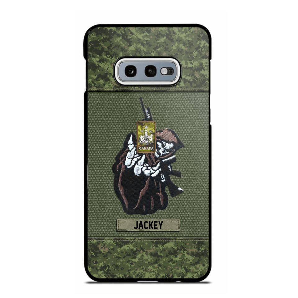 Personalized Canadian Soldier/Veterans Phone Case Printed 22JUY-HQ28