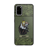 Personalized Canadian Soldier/Veterans Phone Case Printed 22JUY-HQ28