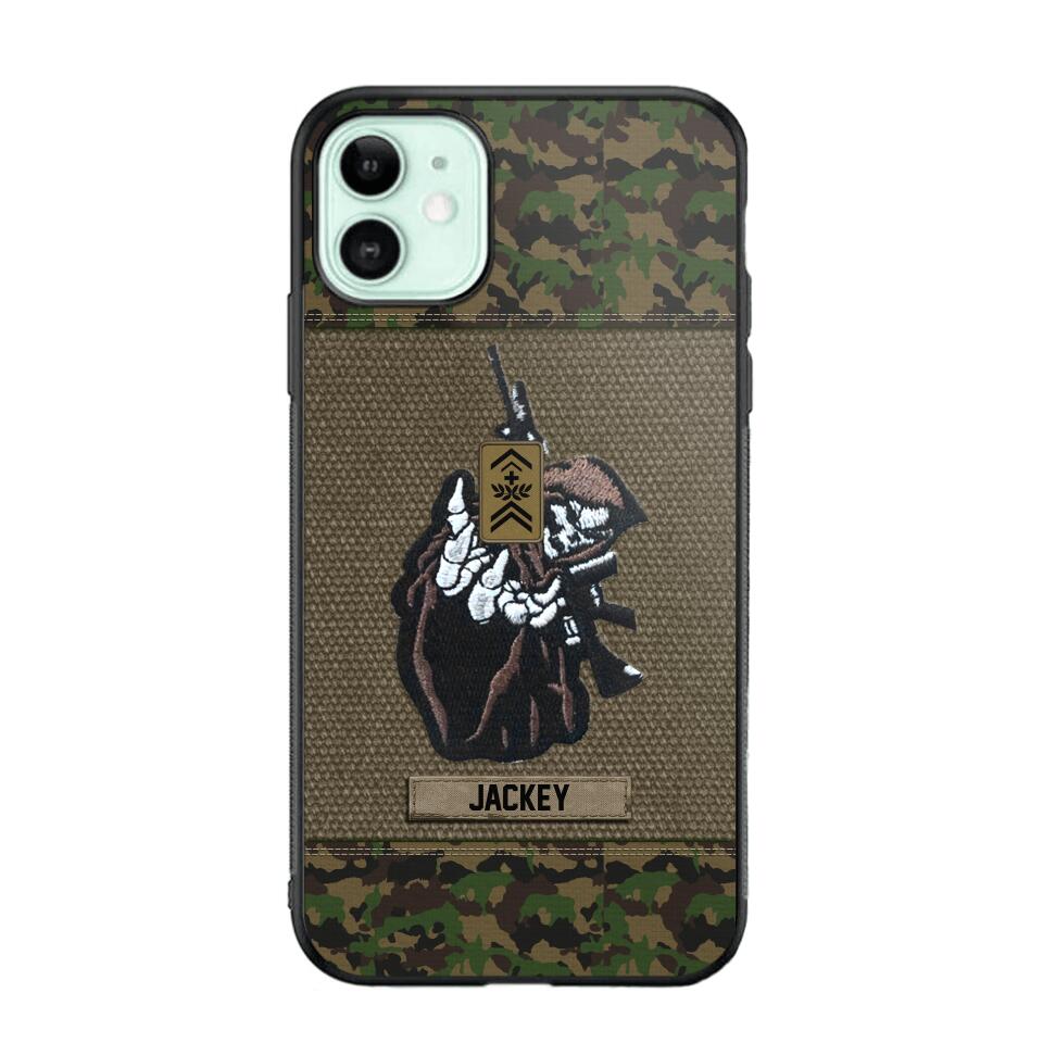 Personalized Swiss Soldier/Veterans Phone Case Printed 22JUY-HQ28