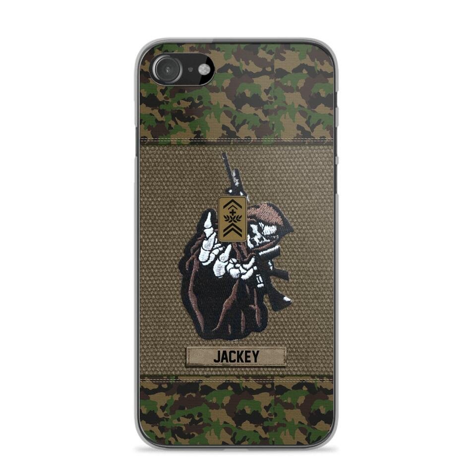 Personalized Swiss Soldier/Veterans Phone Case Printed 22JUY-HQ28