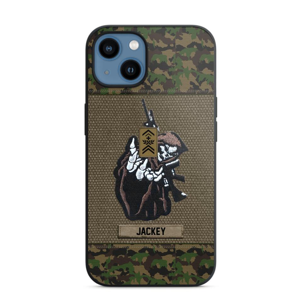 Personalized Swiss Soldier/Veterans Phone Case Printed 22JUY-HQ28